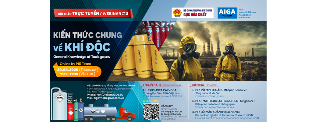 Webinar#03: General Knowledge of Toxic Gases - Poster for invitation